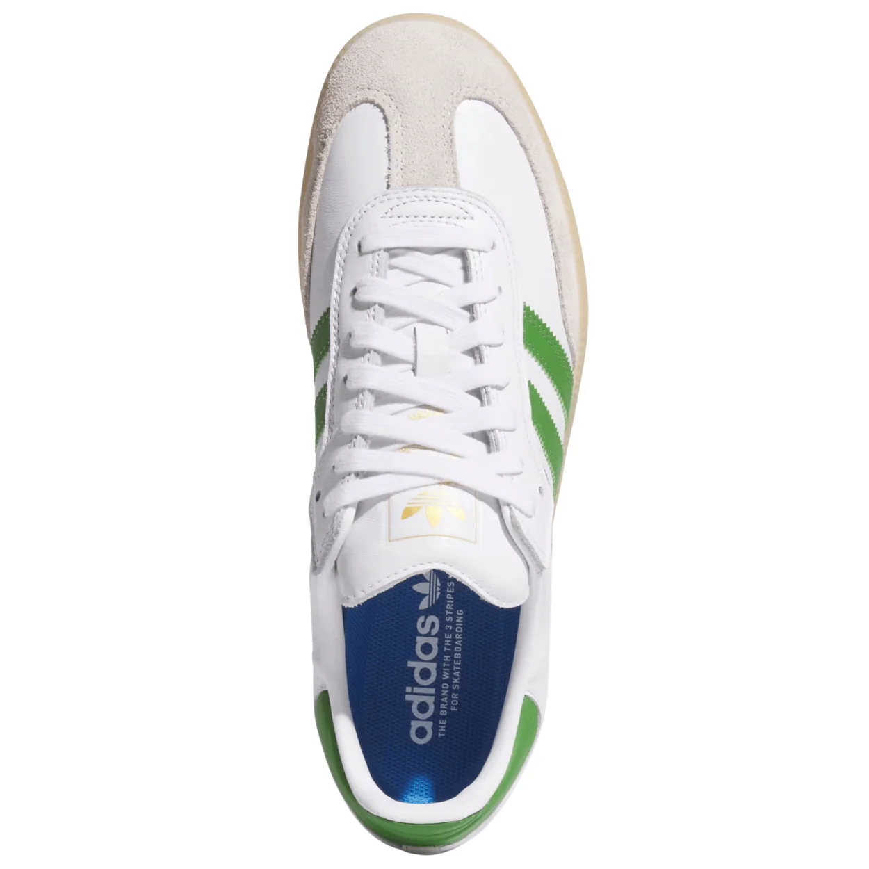 Adidas Skateboarding Samba ADV Skate Shoes | Cloud White & Crew Green - Image 5