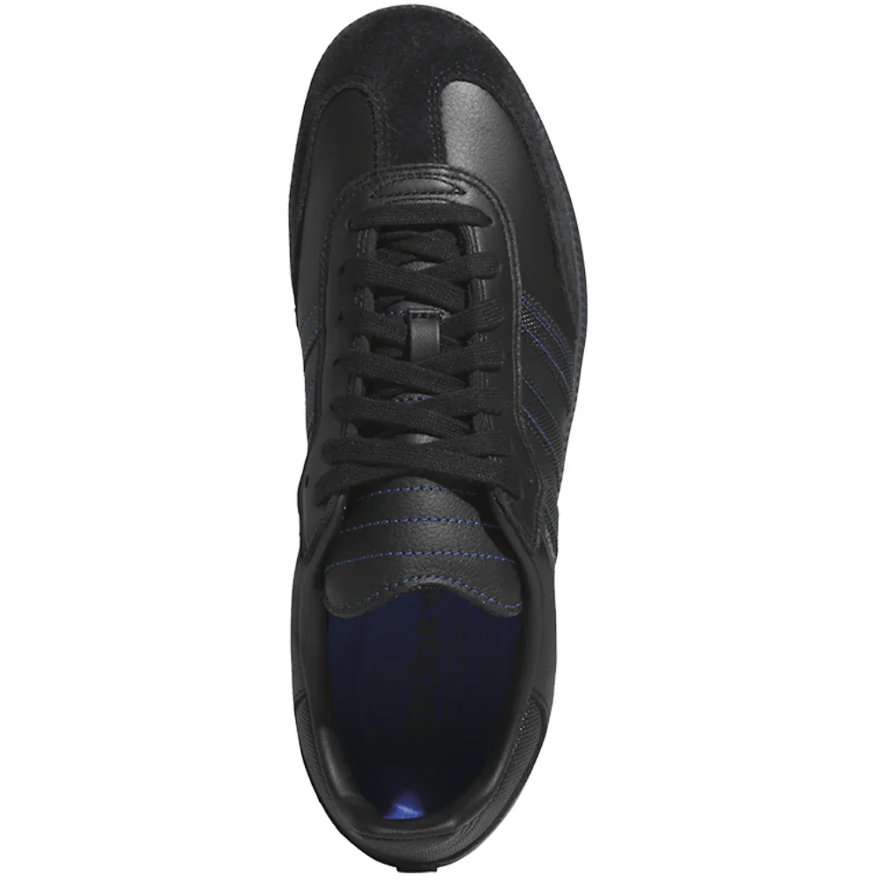 Adidas Skateboarding Samba ADV Skate Shoes | Core Black & Royal Blue - Image 3