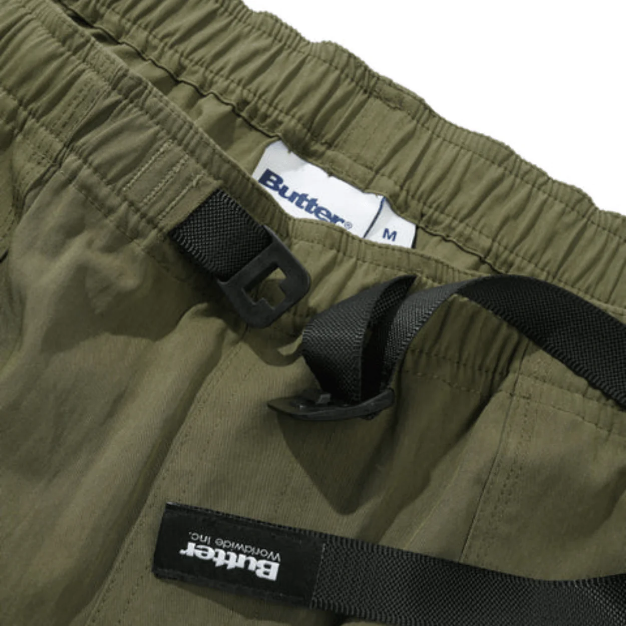 Butter Goods Climber Shorts | Army Green - Image 4