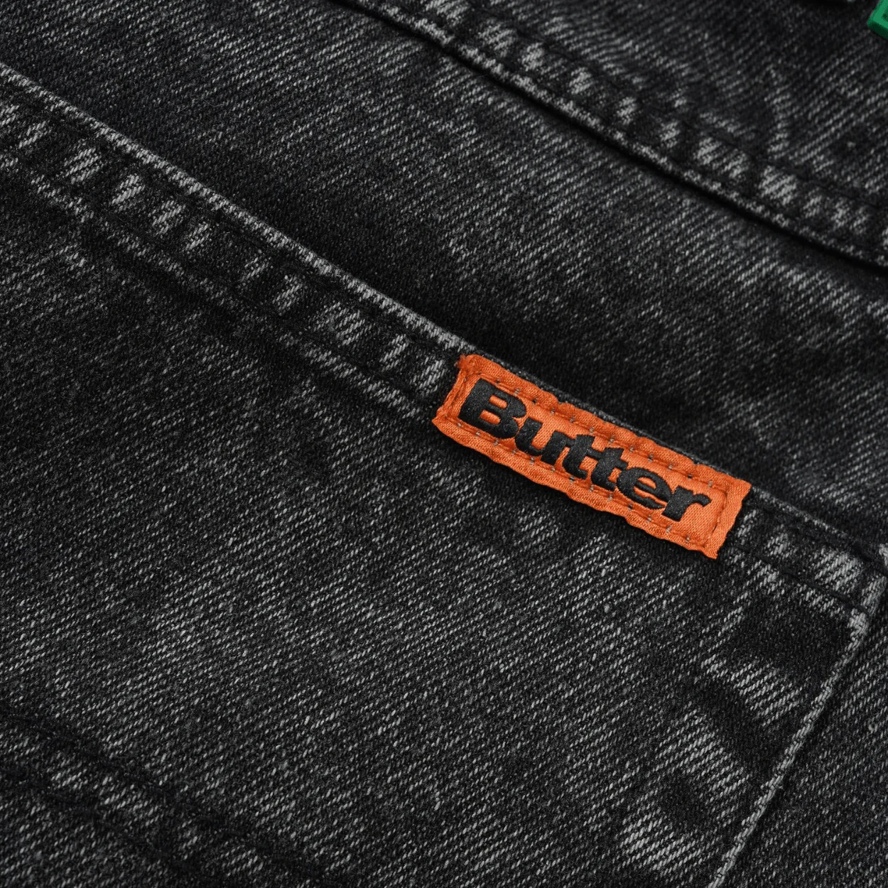 Butter Goods Weathergear Denim Shorts | Faded Black - Image 5