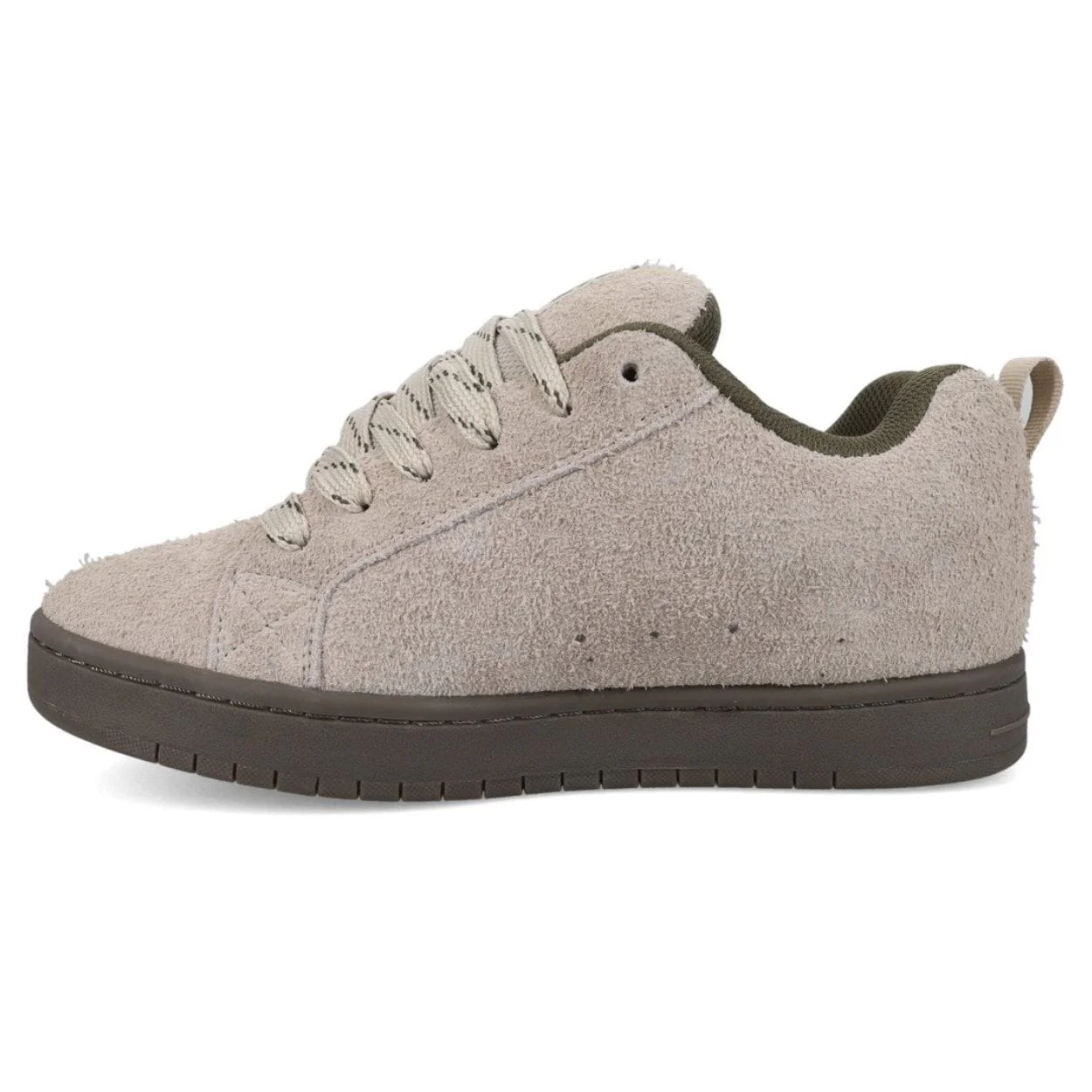 DC Court Graffik Skate Shoes | Taupe & Olive - Image 4
