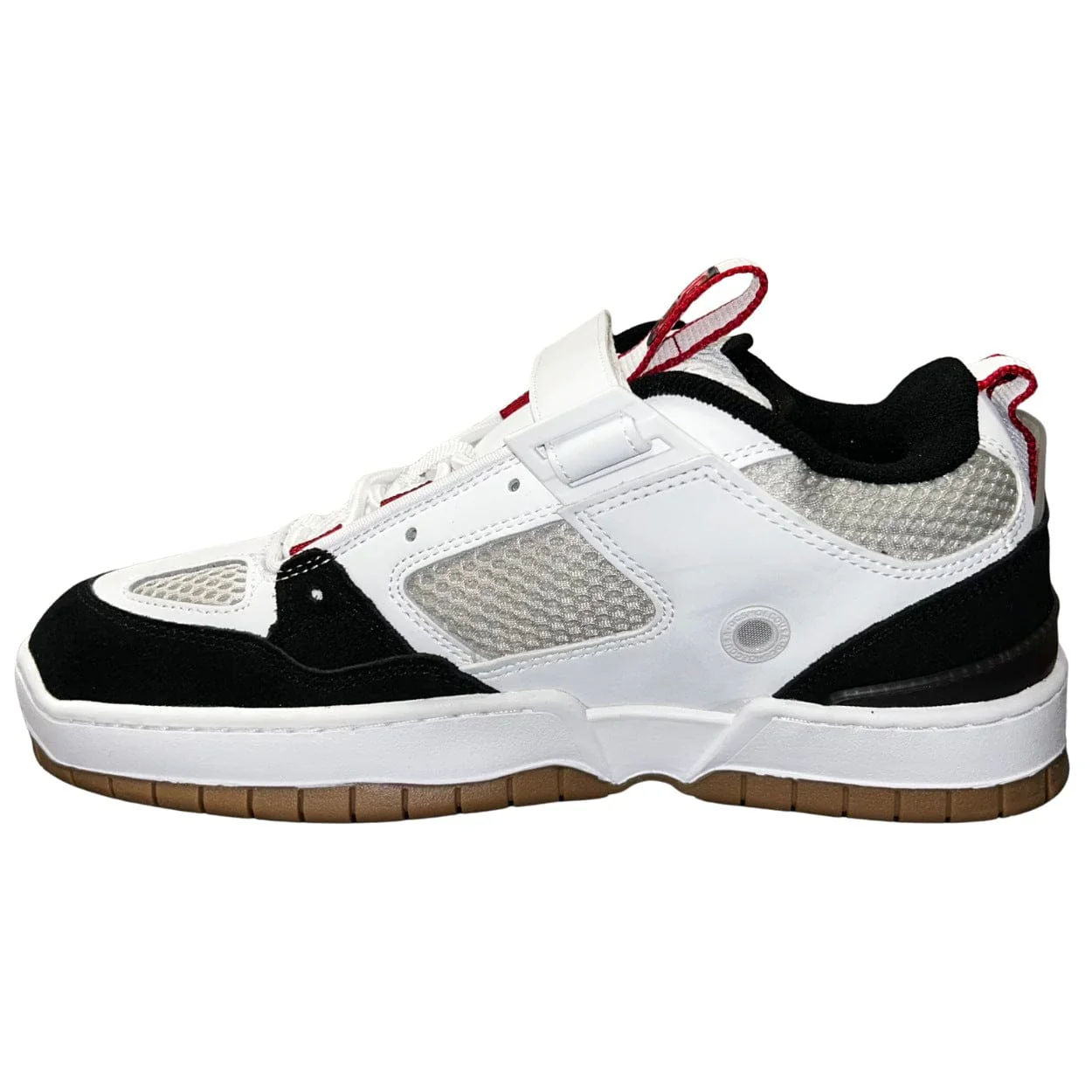 DC Shoes JS 1 Skate Shoes | White, Black & Red - Image 4