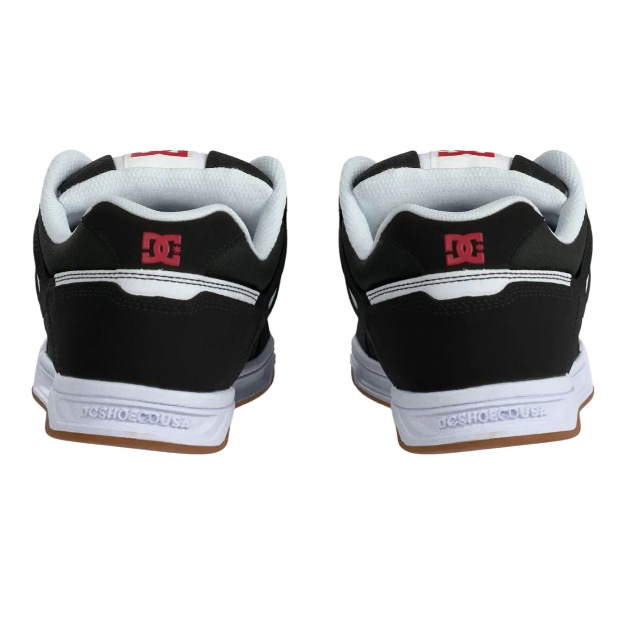 DC Stag Skate Shoes | Black, White & Red - Image 5