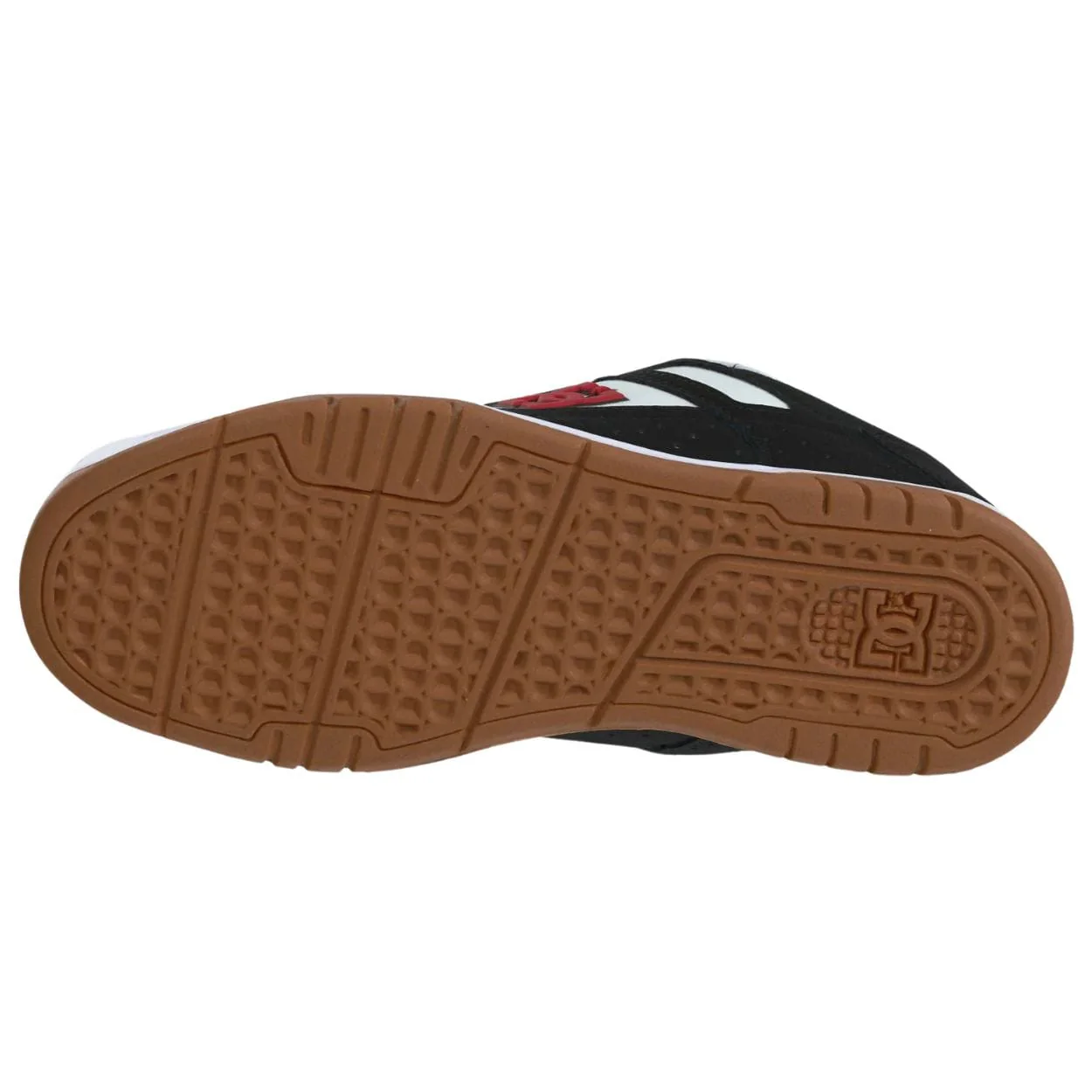 DC Stag Skate Shoes | Black, White & Red - Image 6