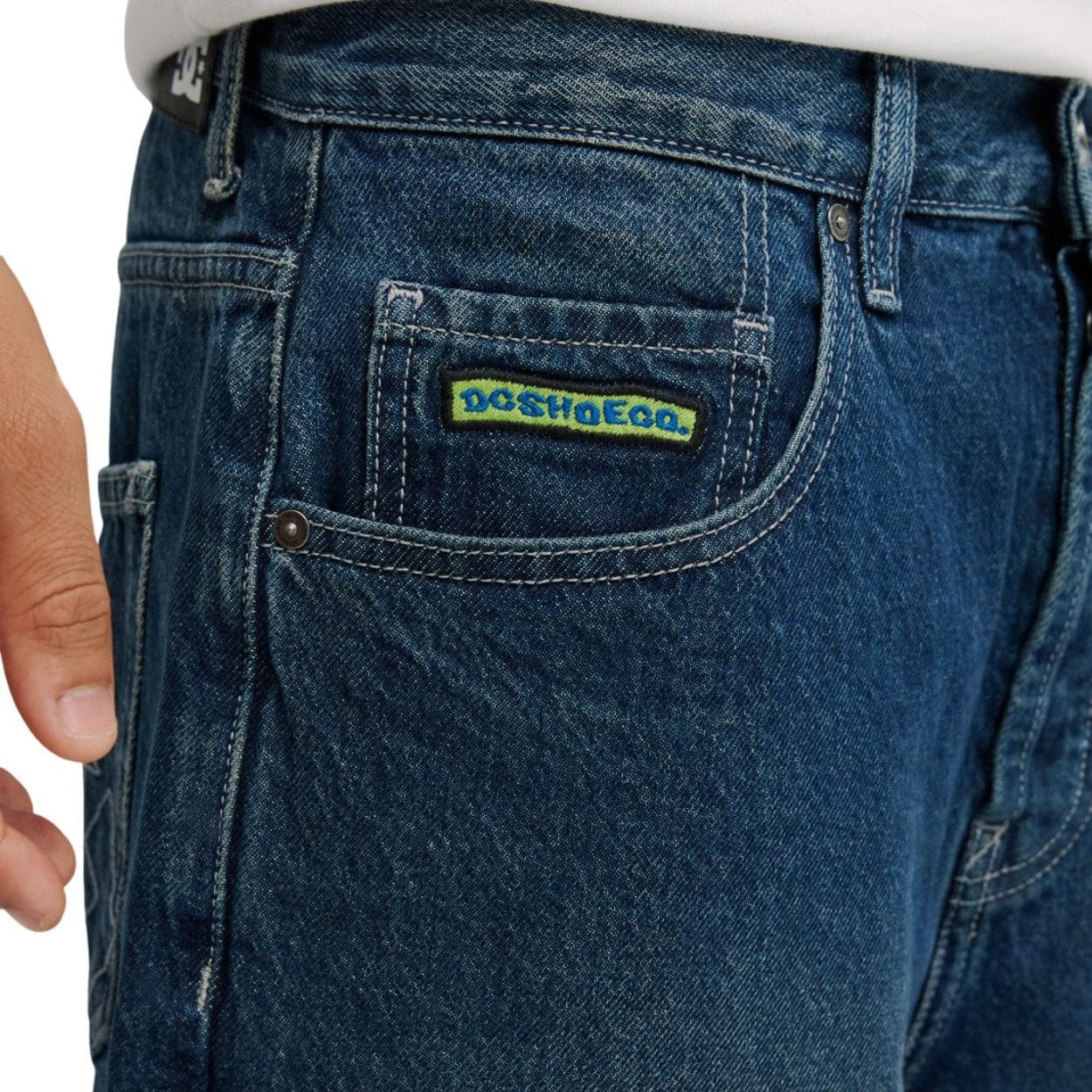 DC Worker Baggy Double That Denim Jeans | Blue - Image 7