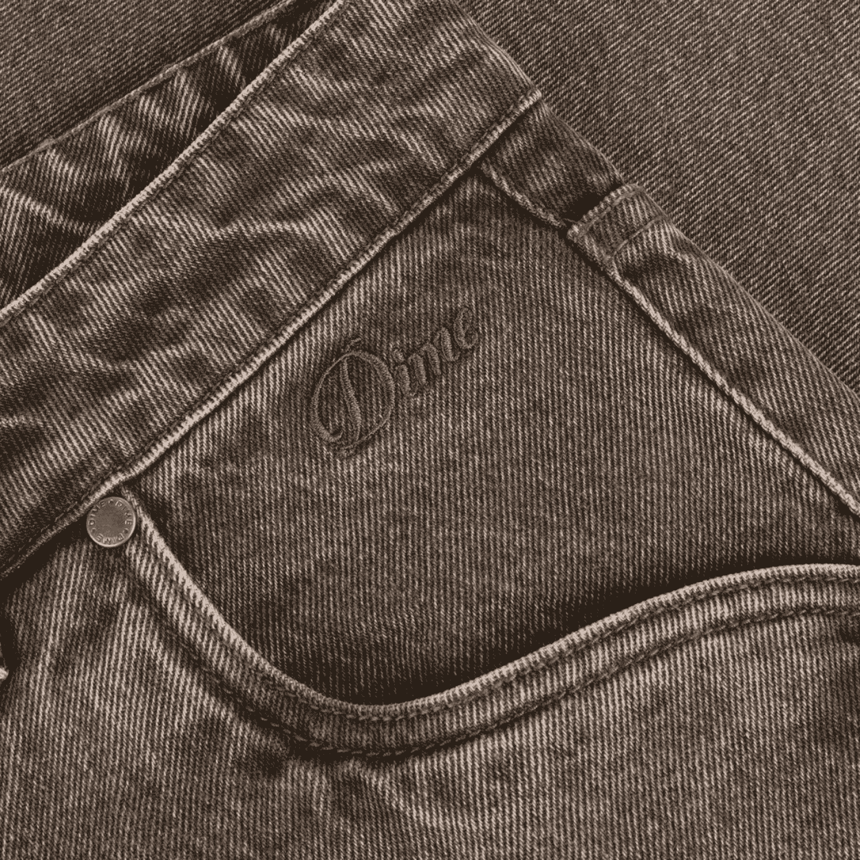 Dime MTL Baggy Denim Pants | Sandblasted Brown - Image 5
