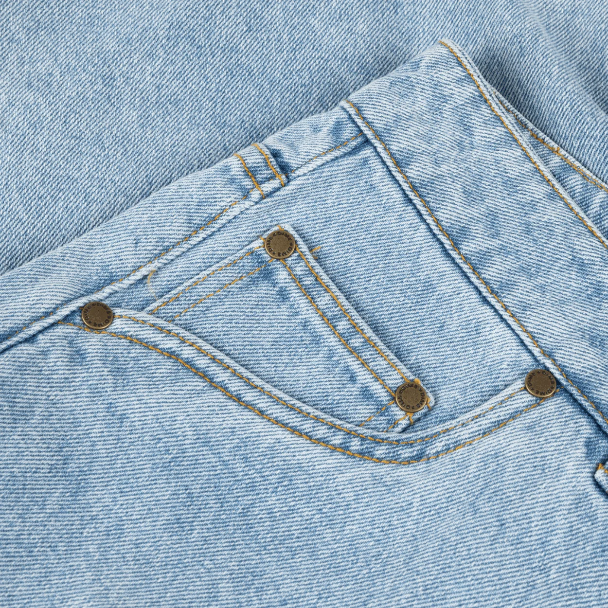 Dime MTL Carpenter Denim Shorts | Blue Washed - Image 5