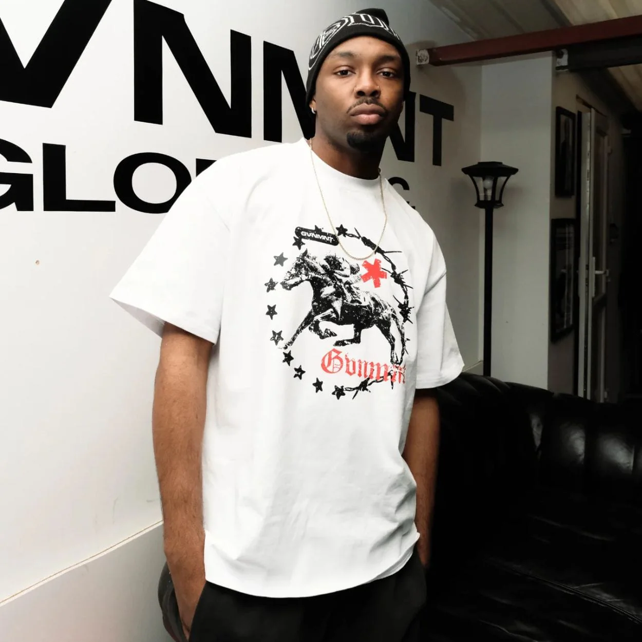 GVNMNT Prize Horse T-Shirt | White - Image 3