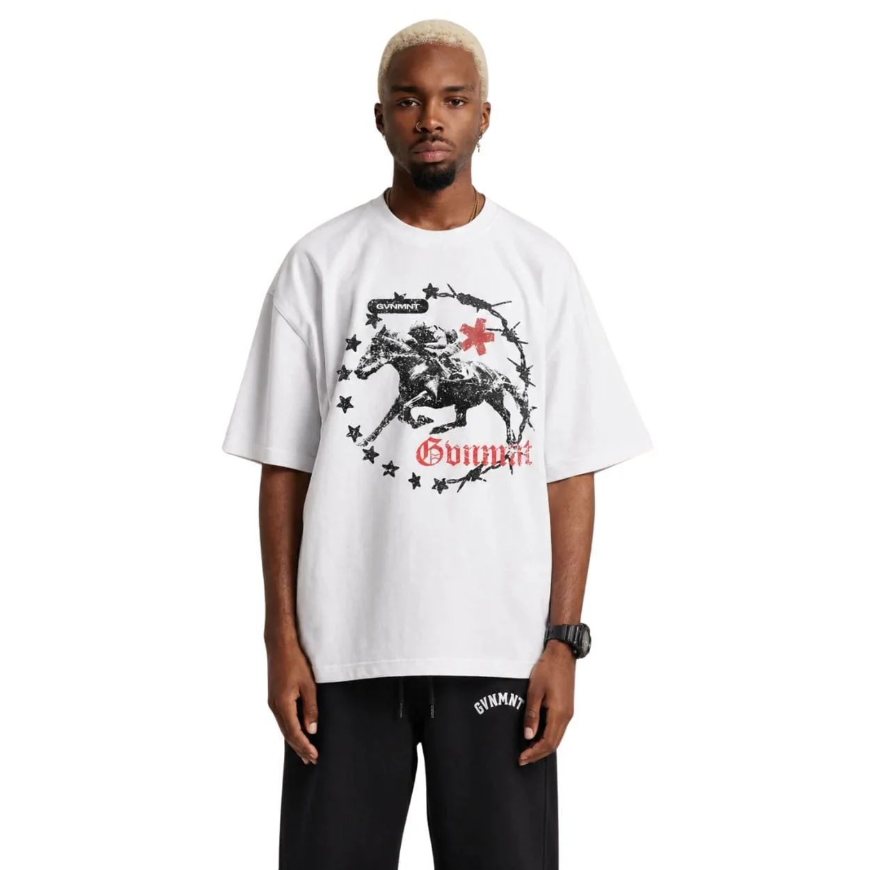 GVNMNT Prize Horse T-Shirt | White - Image 5