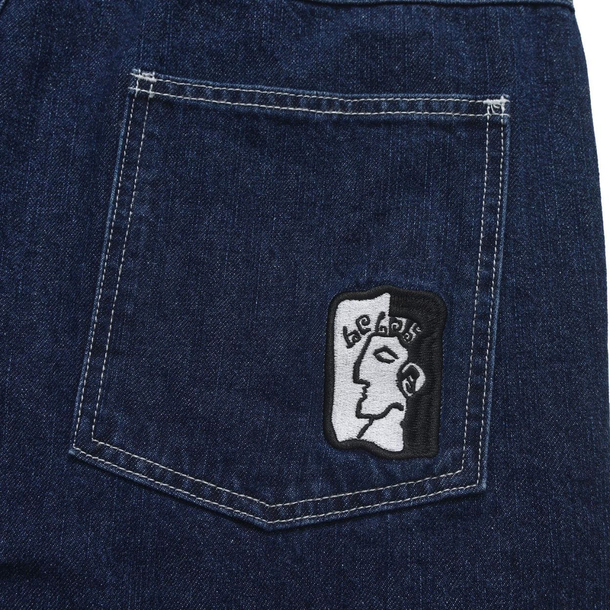 Helas Dieu Grec Jean Shorts | Washed Navy - Image 4