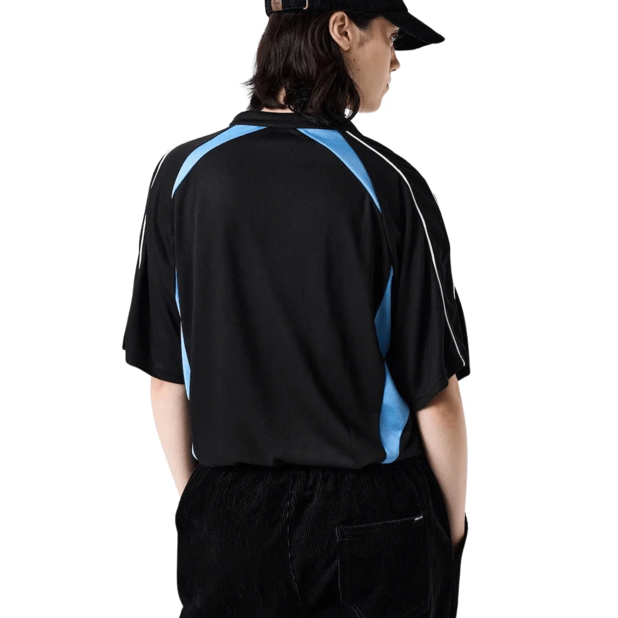 Helas Dolphin Football Jersey Shirt | Black & Blue - Image 4