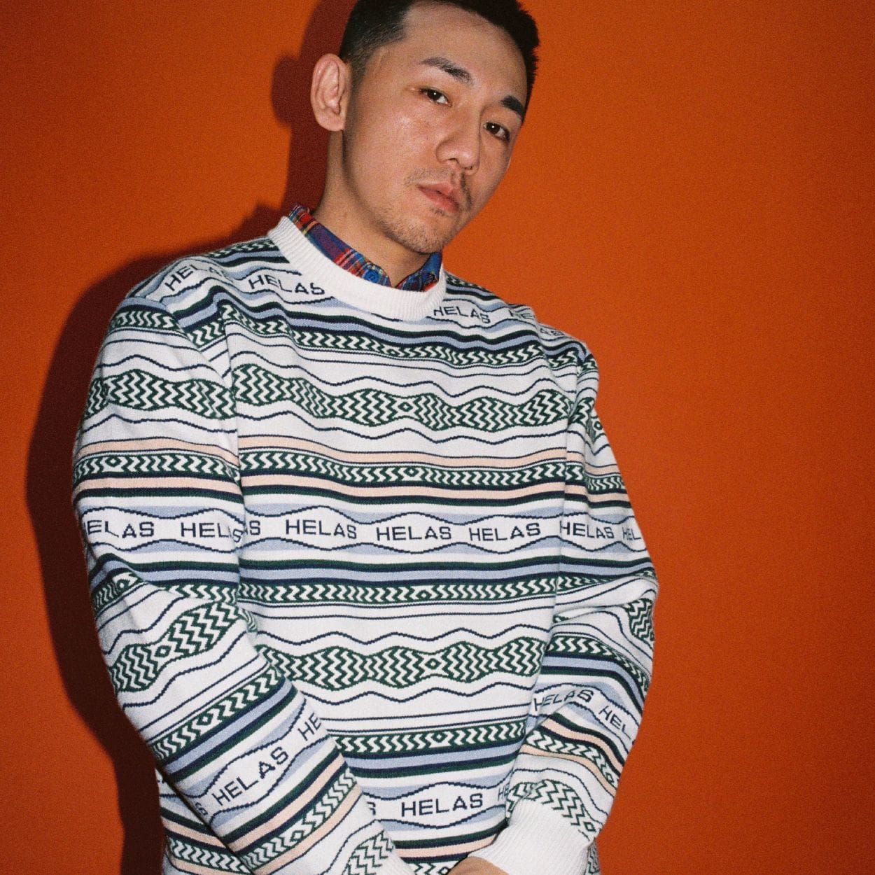 Helas Kool Knit Coogi Crewneck | Light Beige - Image 5