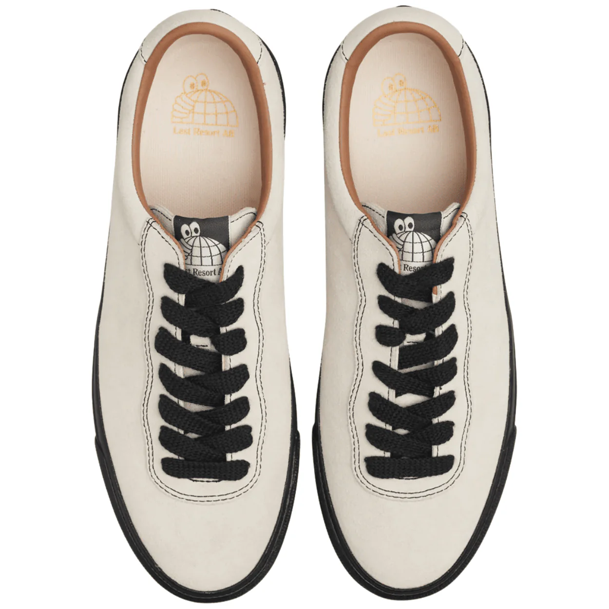 Last Resort AB VM001 Suede Lo Skate Shoes | White & Black - Image 3