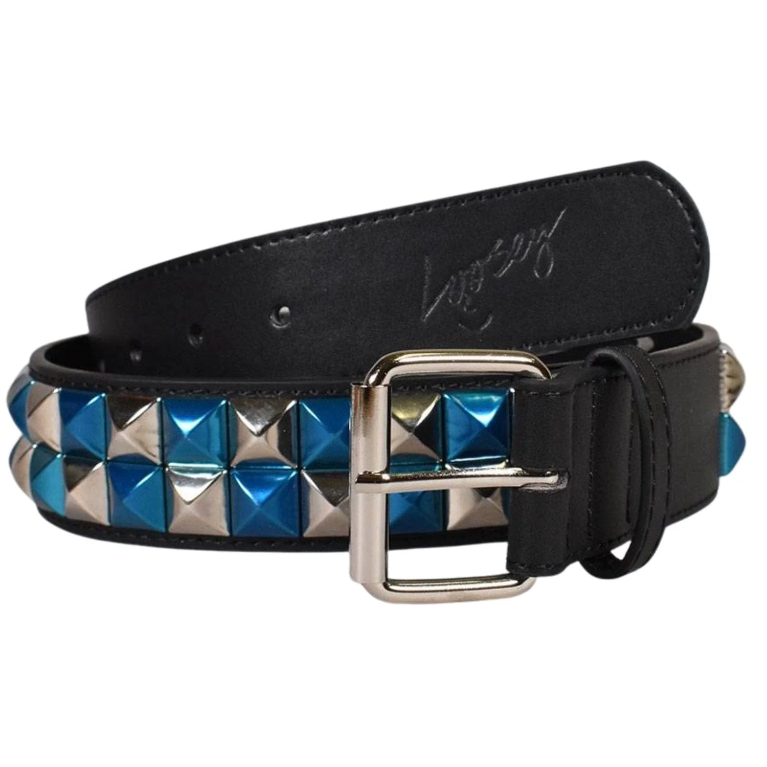 Loosey Stud Finder Belt | Blue Checkered - Image 3