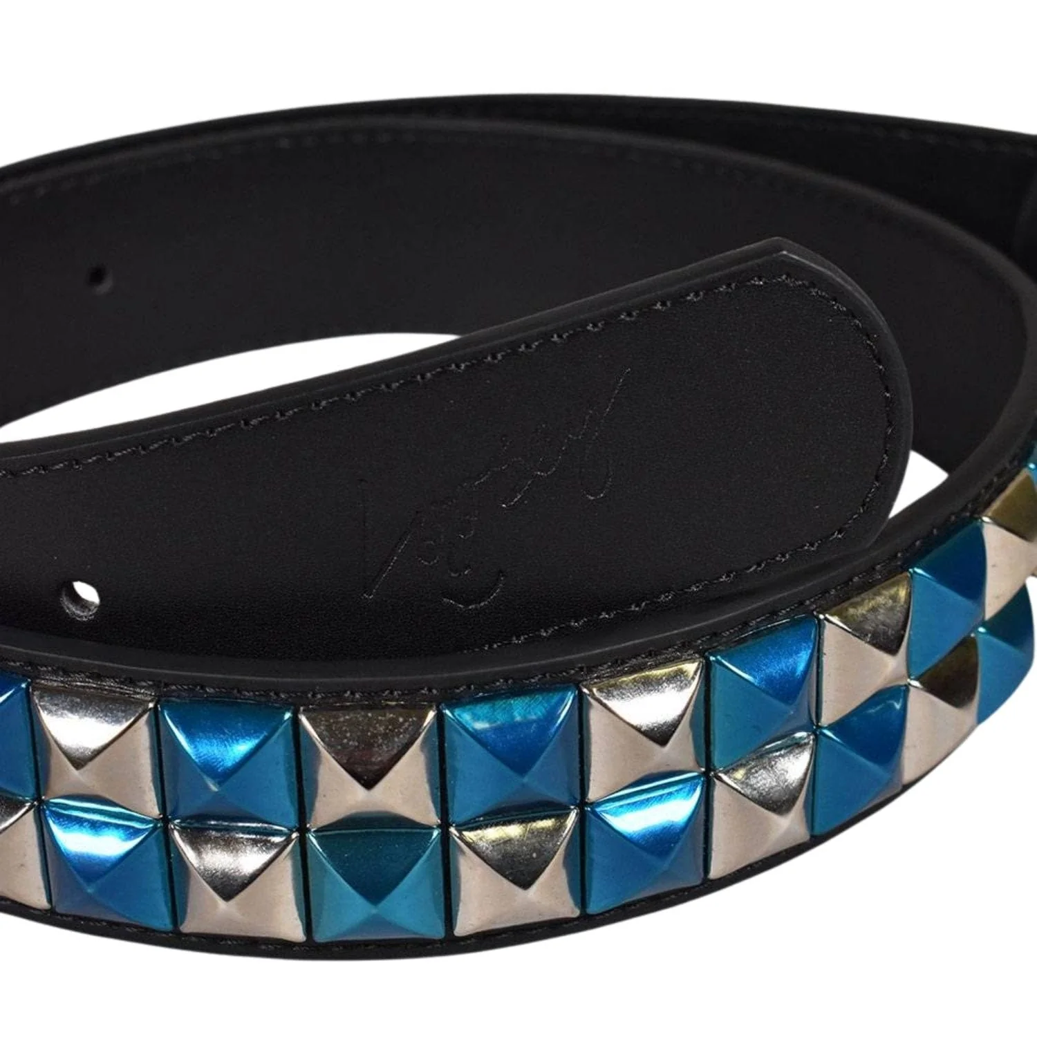 Loosey Stud Finder Belt | Blue Checkered - Image 4