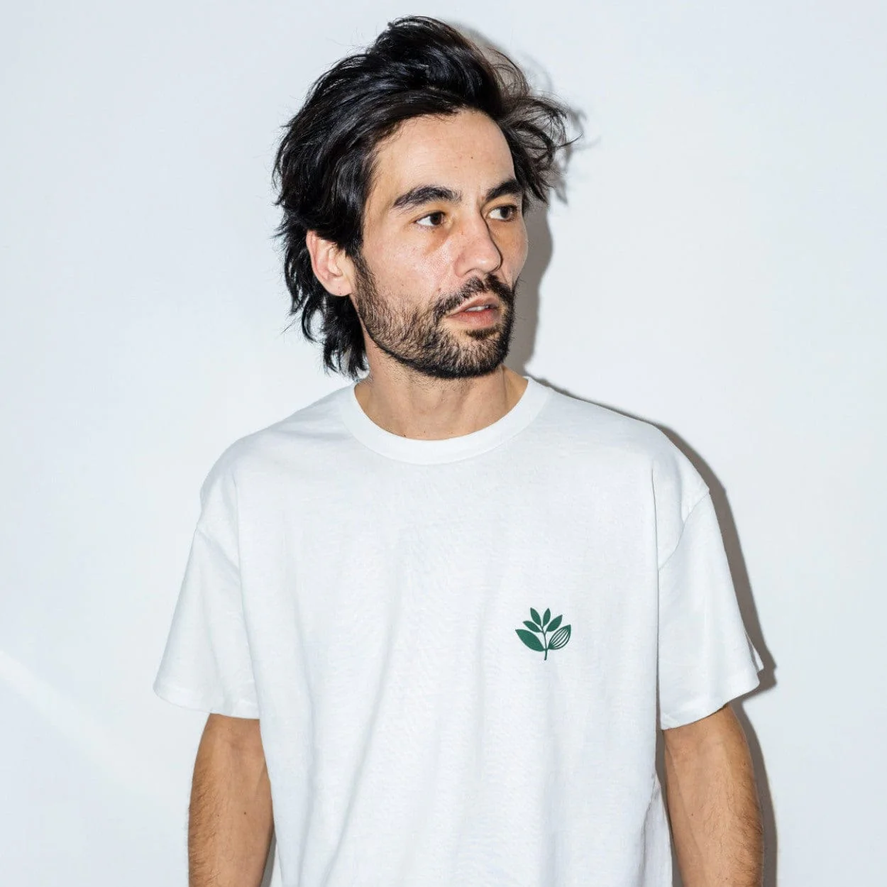 Magenta Skateboards Classic Plant T-Shirt | White - Image 8