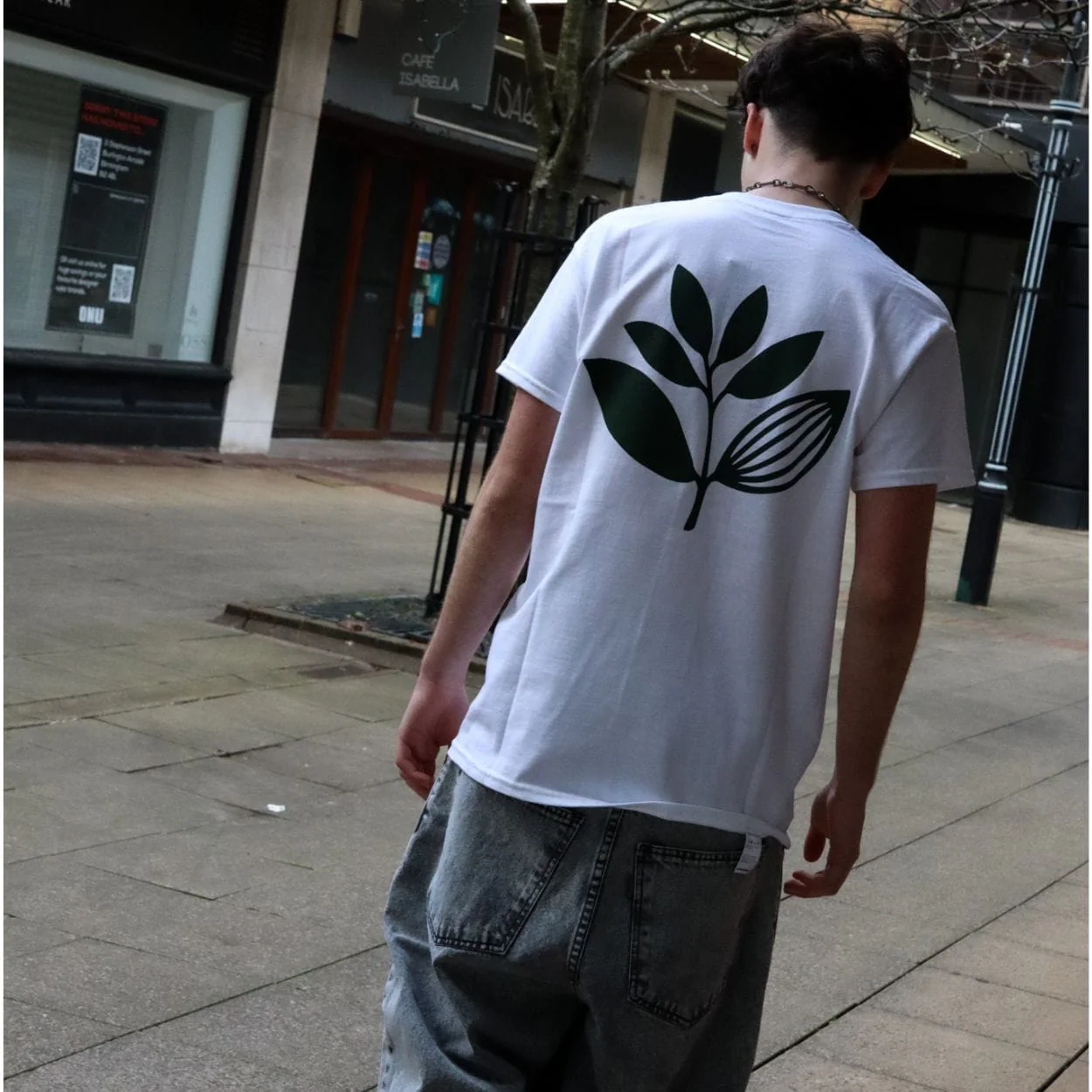 Magenta Skateboards Classic Plant T-Shirt | White - Image 9