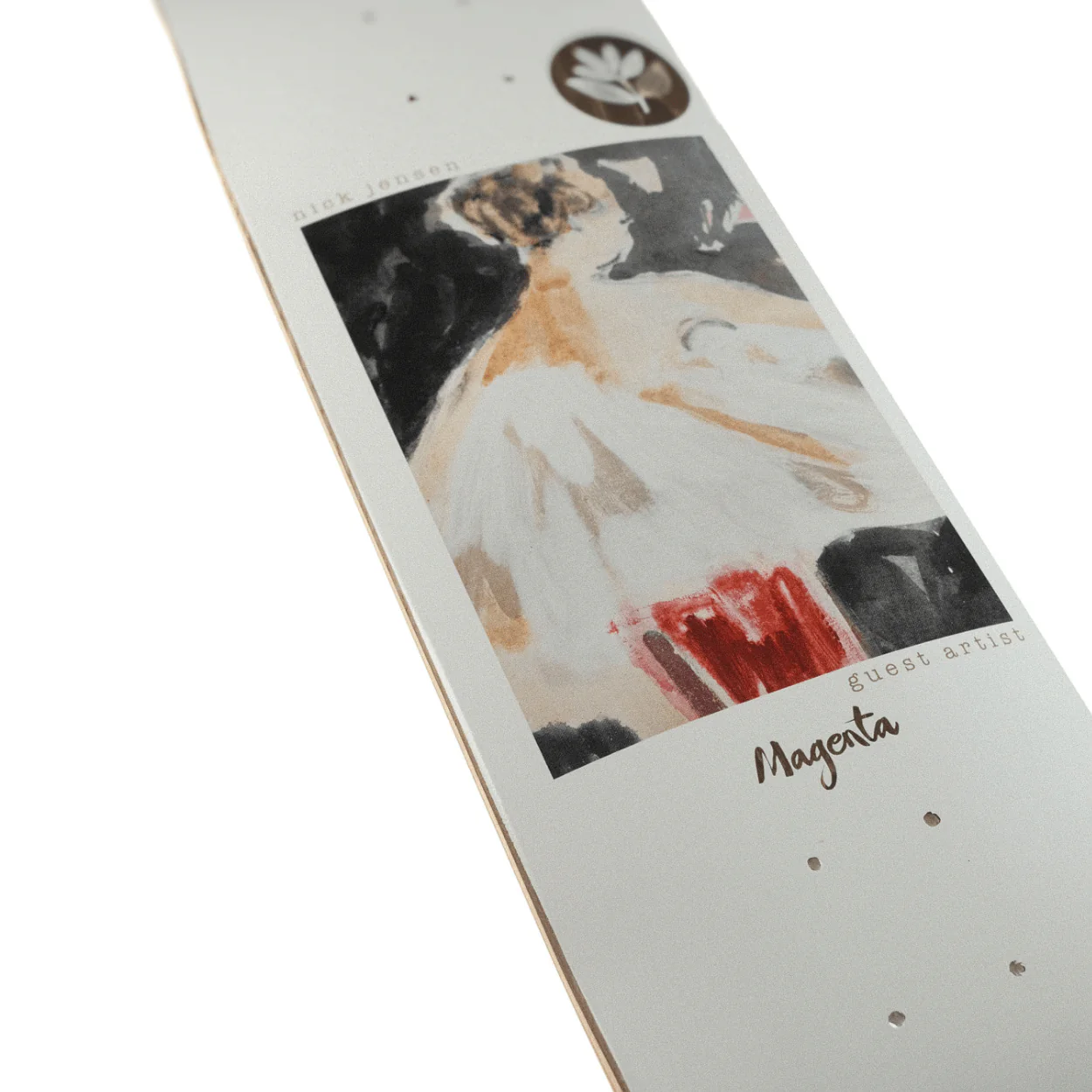 Magenta Skateboards Nick Jensen Guest Artist Skateboard Deck - Image 3