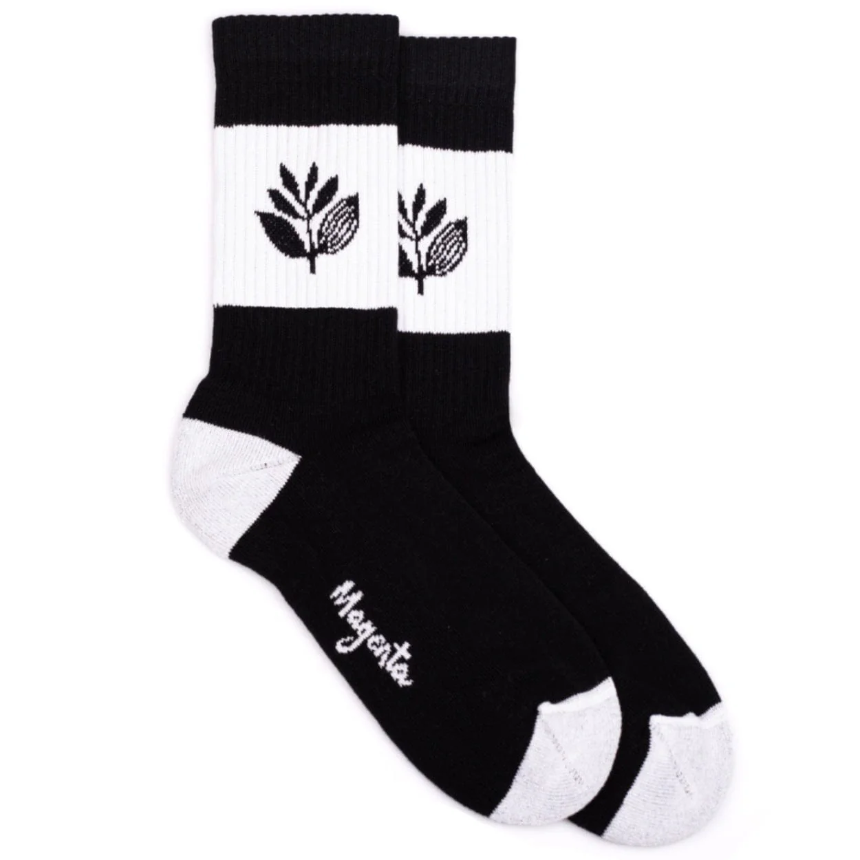 Magenta Skateboards Stripe Socks | Black