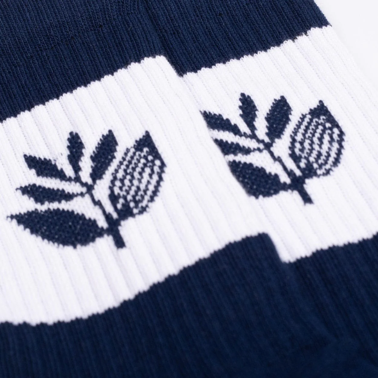 Magenta Skateboards Stripe Socks | Navy Blue - Image 2