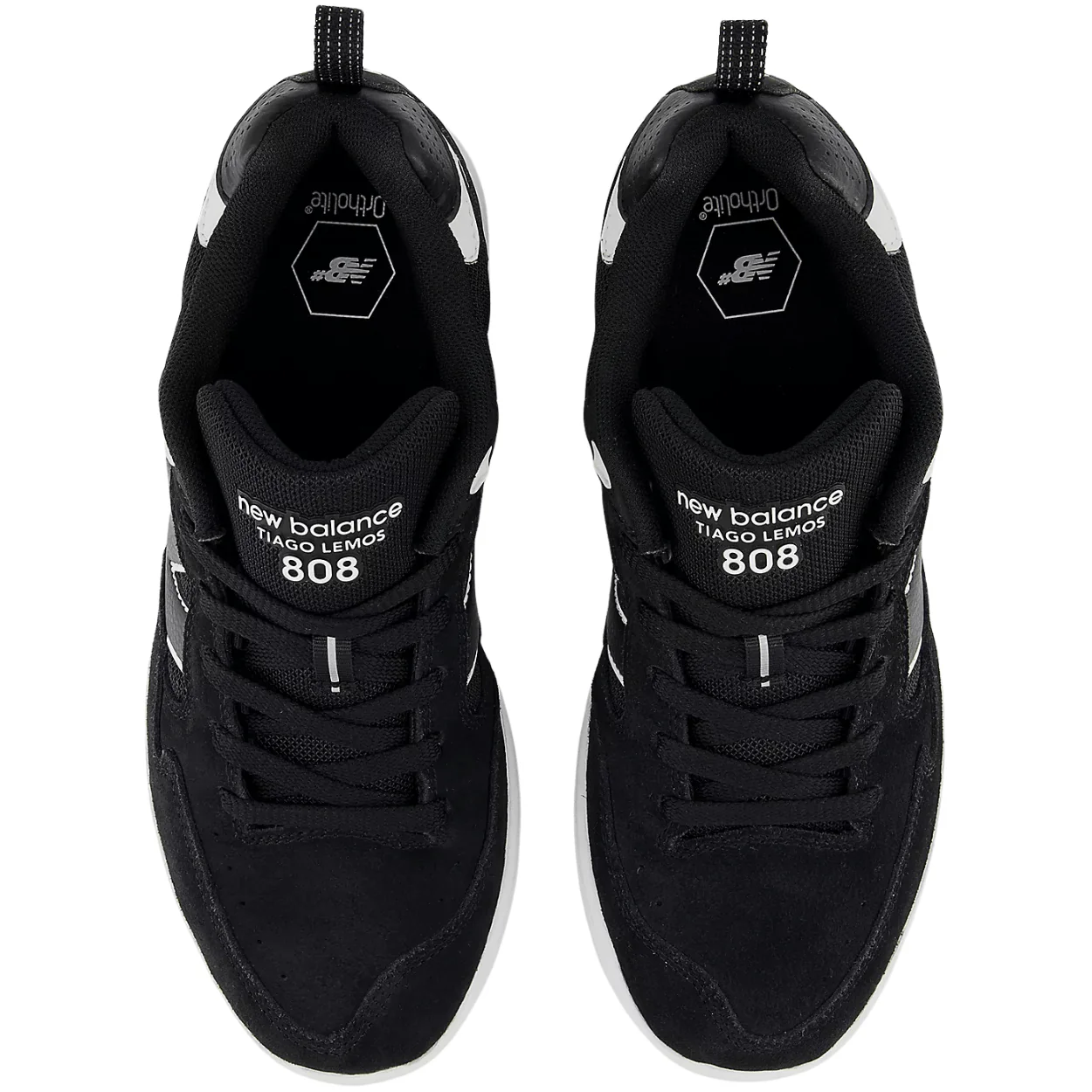 New Balance Numeric 808 Lite NM808LBW Tiago Lemos Skate Shoes | Black & White - Image 4