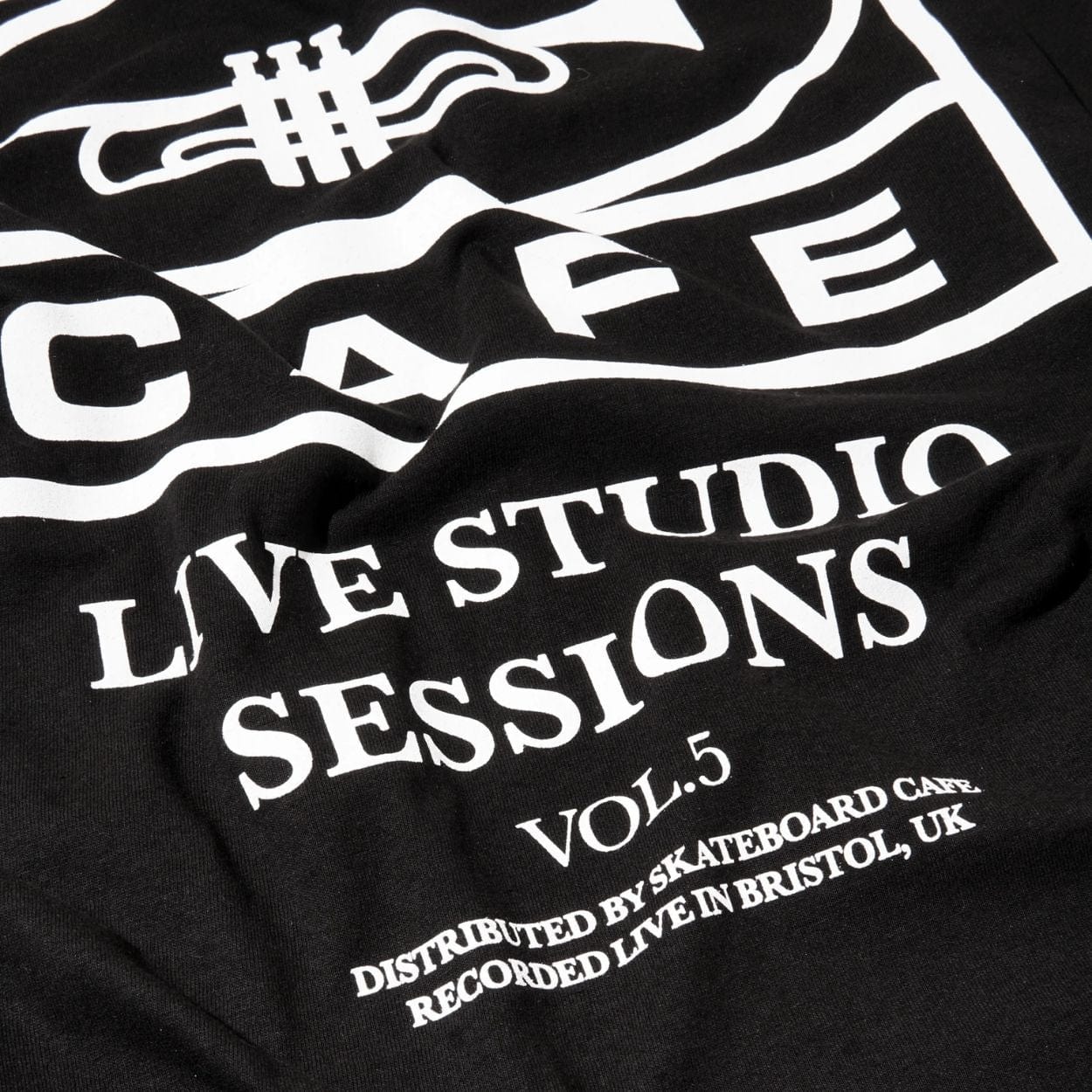 Skateboard Cafe 45 T-Shirt | Black & White - Image 2