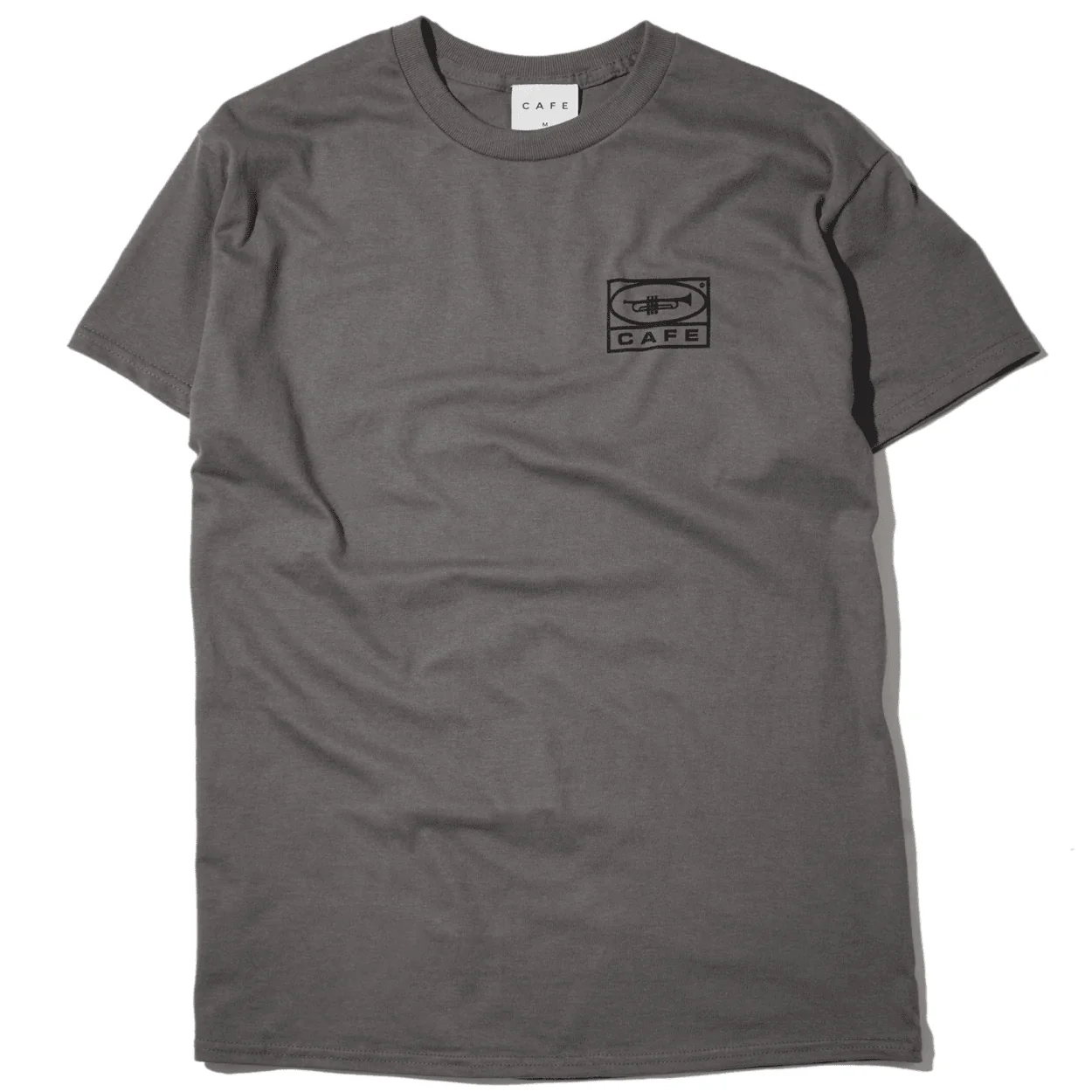 Skateboard Cafe 45 T-Shirt | Charcoal & Black - Image 2