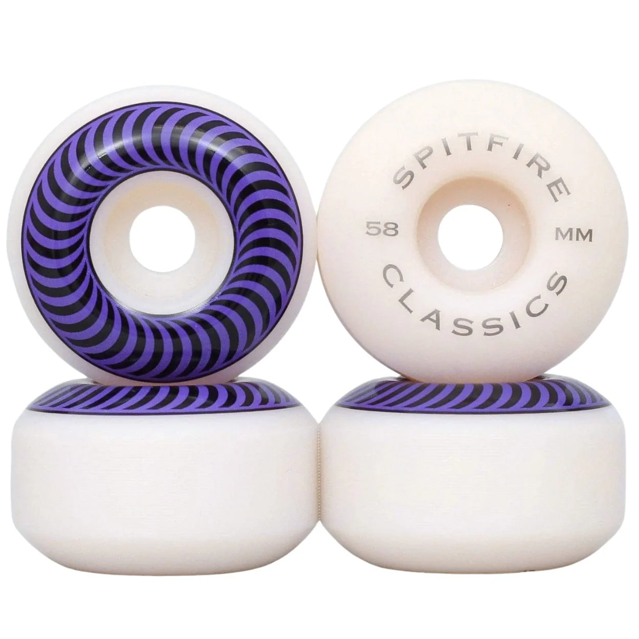 Spitfire Classics 99A Purple Skateboard Wheels | 58mm - Image 3